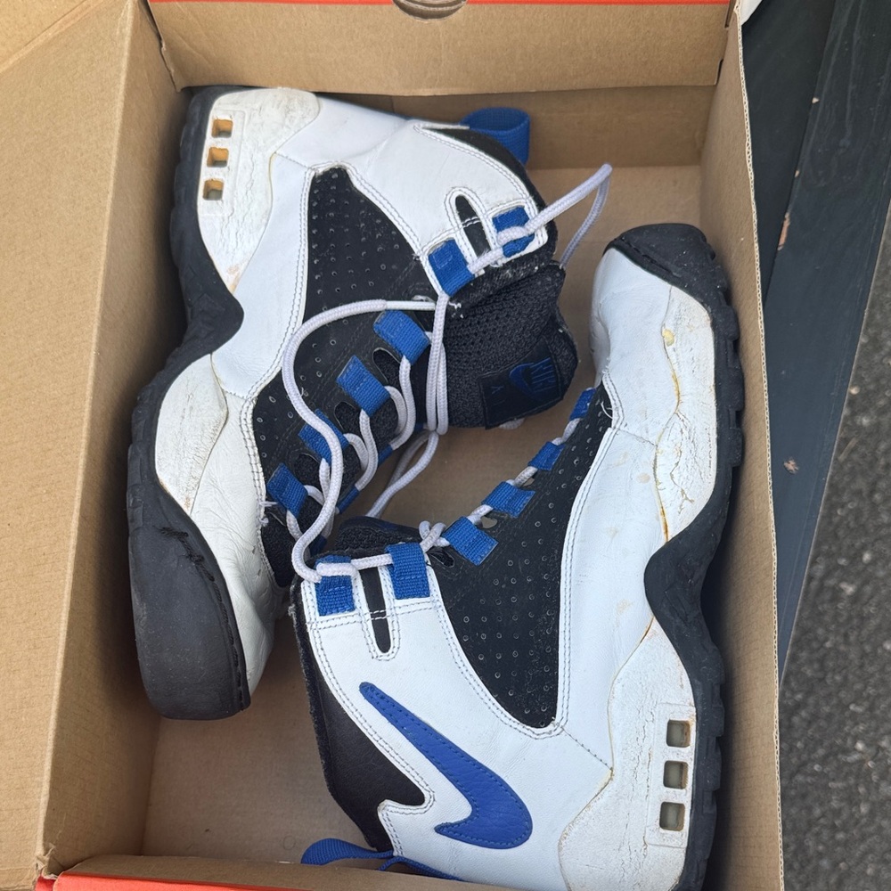 Kids Blue and Black High-Top Sneakers